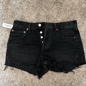 NWT AGOLDE Parker Vintage Cut Off Shorts Curse sz 27